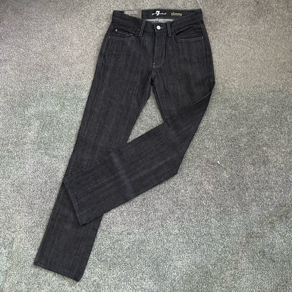 7 for all mankind slimmy slim straight leg jeans - Picture 2 of 6